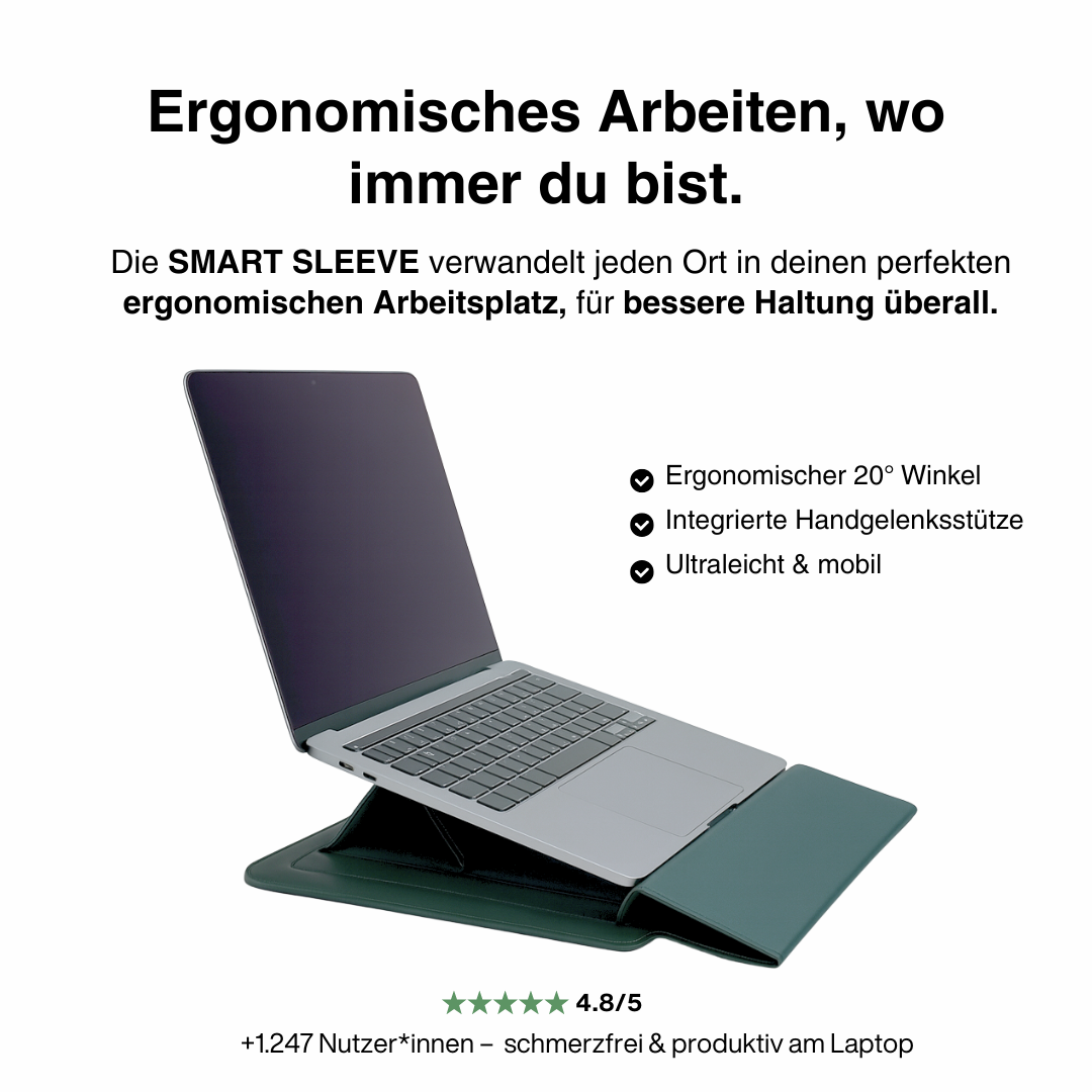 SMART SLEEVE® – 4-in-1 Ergonomisches Workstation-Set 